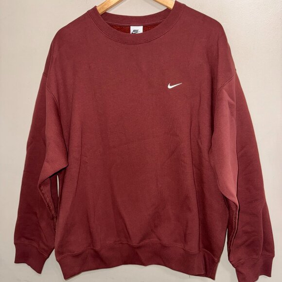 Nike Nikelab Solo Swoosh Men's Fleece Heavyweight Sweatshirt DX1361-231 Mens - Picture 1 of 9